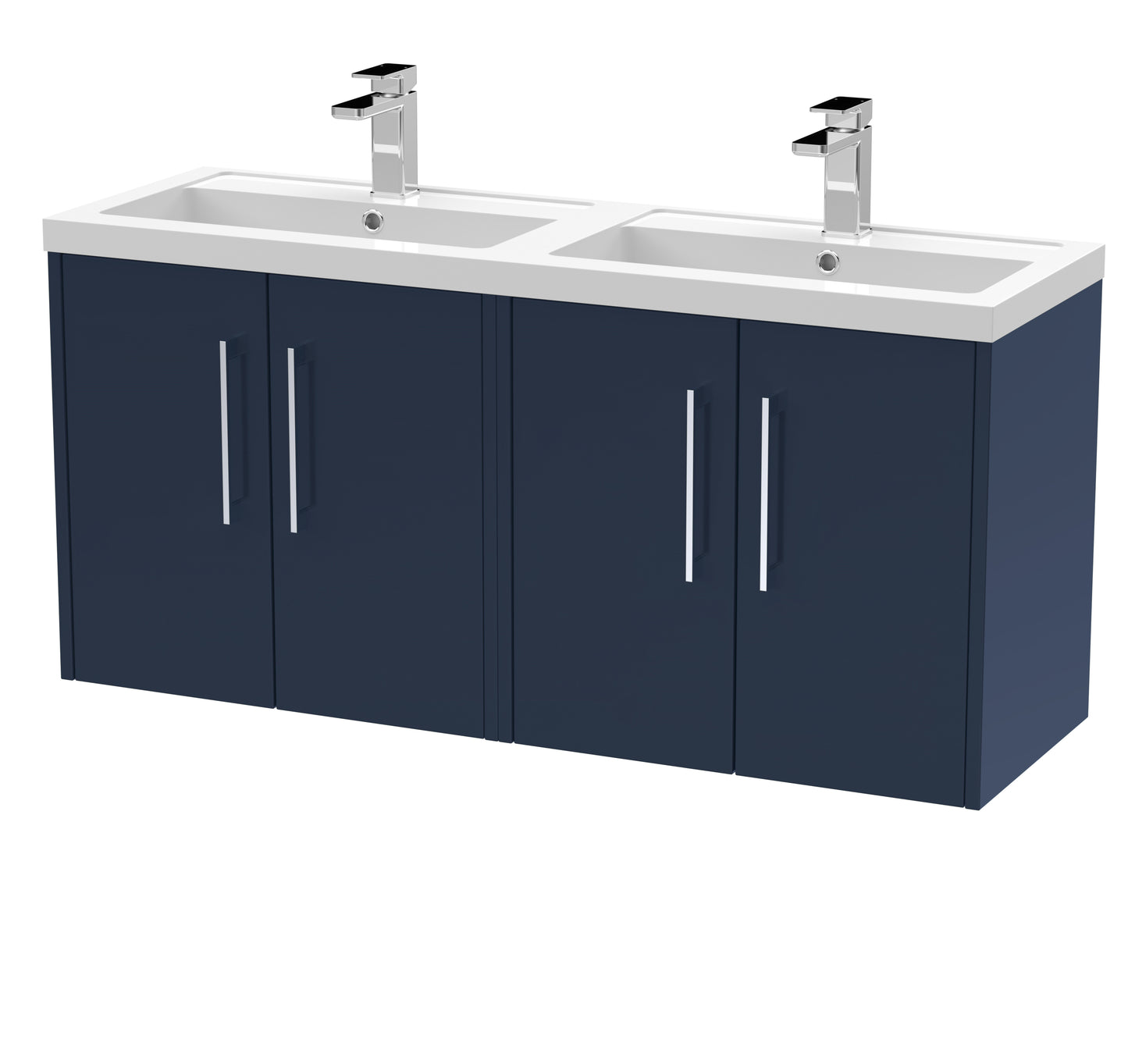 Hudson Reed Juno 1200mm Wall Hung 4 Door Vanity & Basin/worktop