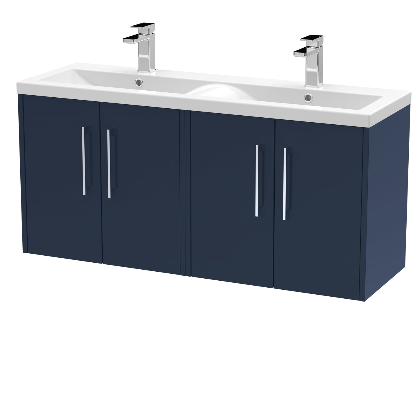 Hudson Reed Juno 1200mm Wall Hung 4 Door Vanity & Basin/worktop