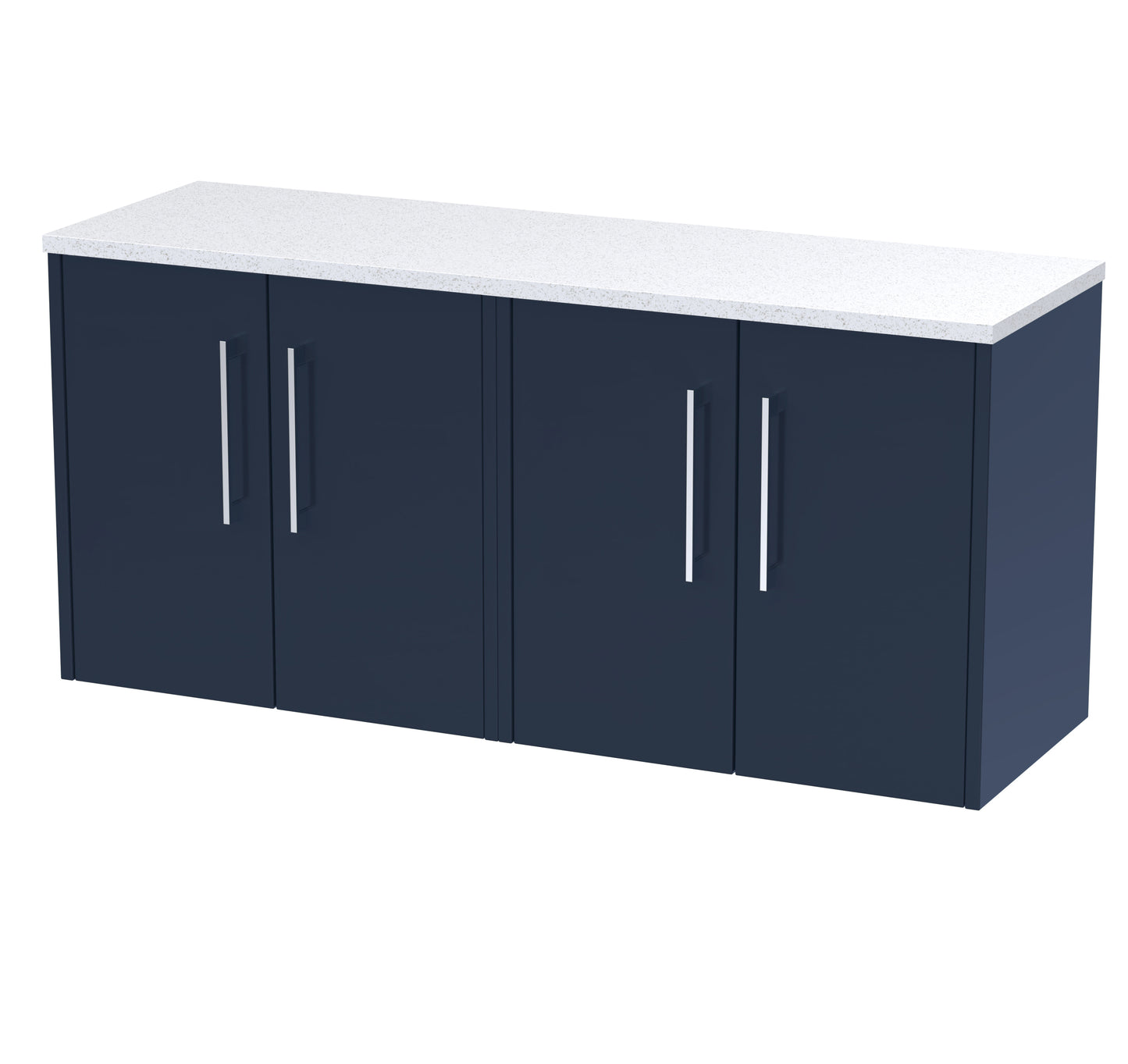 Hudson Reed Juno 1200mm Wall Hung 4 Door Vanity & Basin/worktop