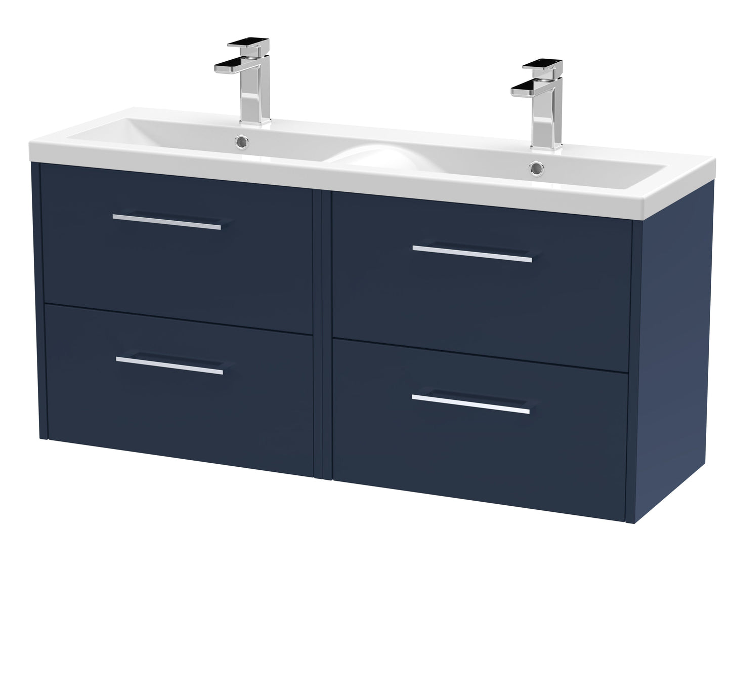 Hudson Reed Juno 1200mm Wall Hung 4 Drawer Vanity & Basin/worktop