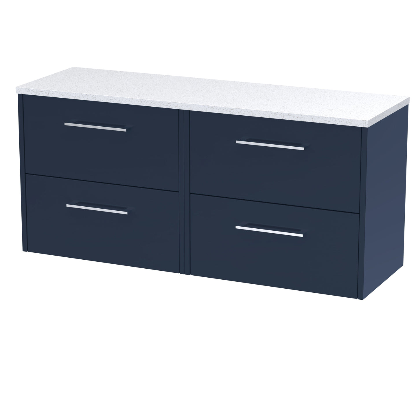 Hudson Reed Juno 1200mm Wall Hung 4 Drawer Vanity & Basin/worktop