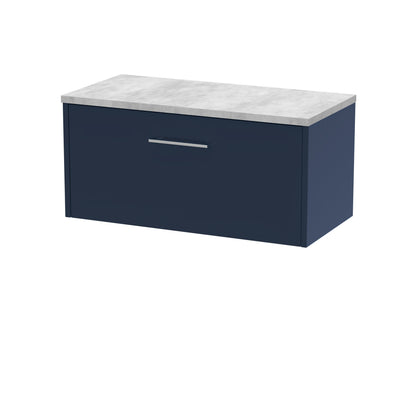 Hudson Reed Juno Wall Hung Single Drawer Vanity & Basin/worktop