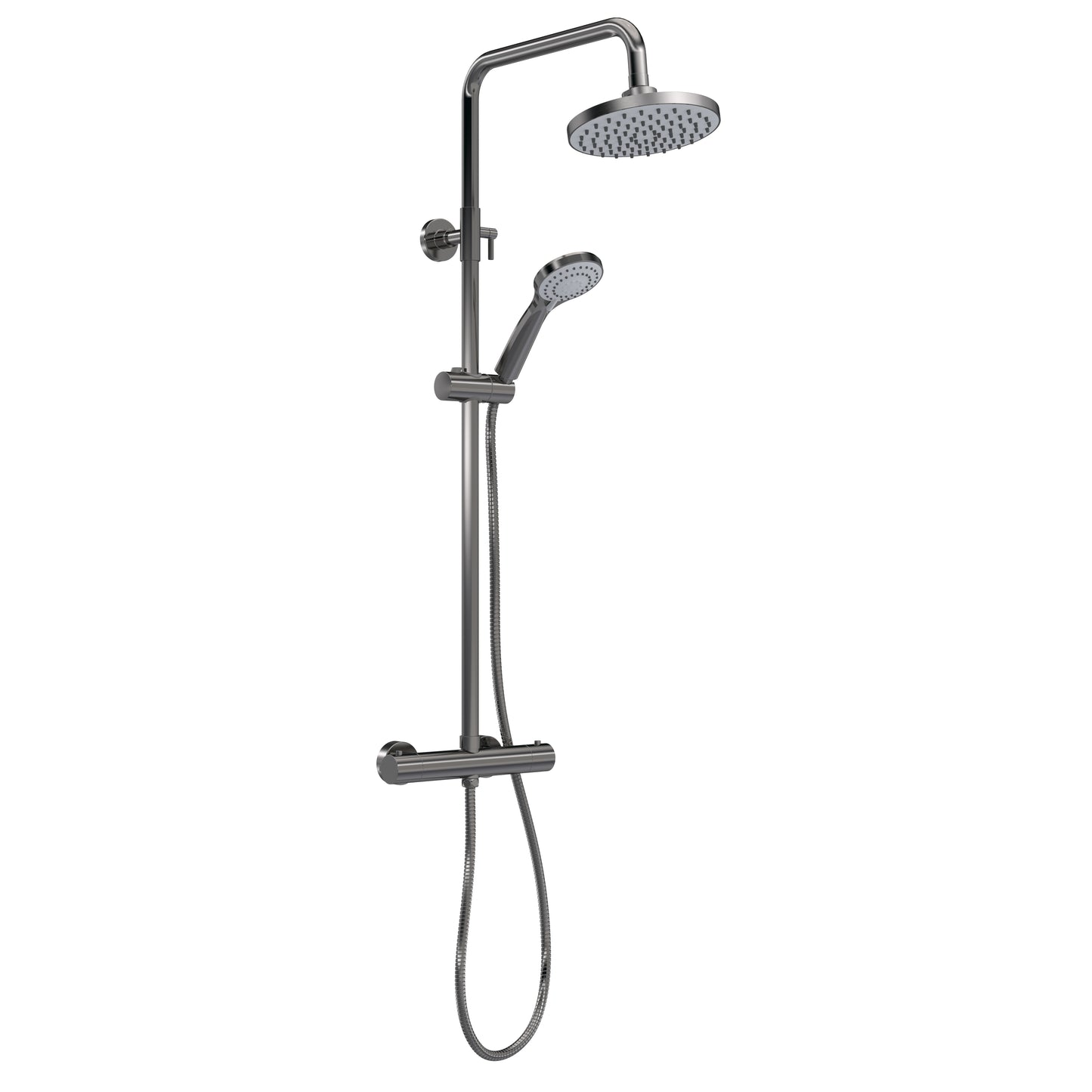 Nuie Arvan Round Thermostatic Bar Shower with Kit