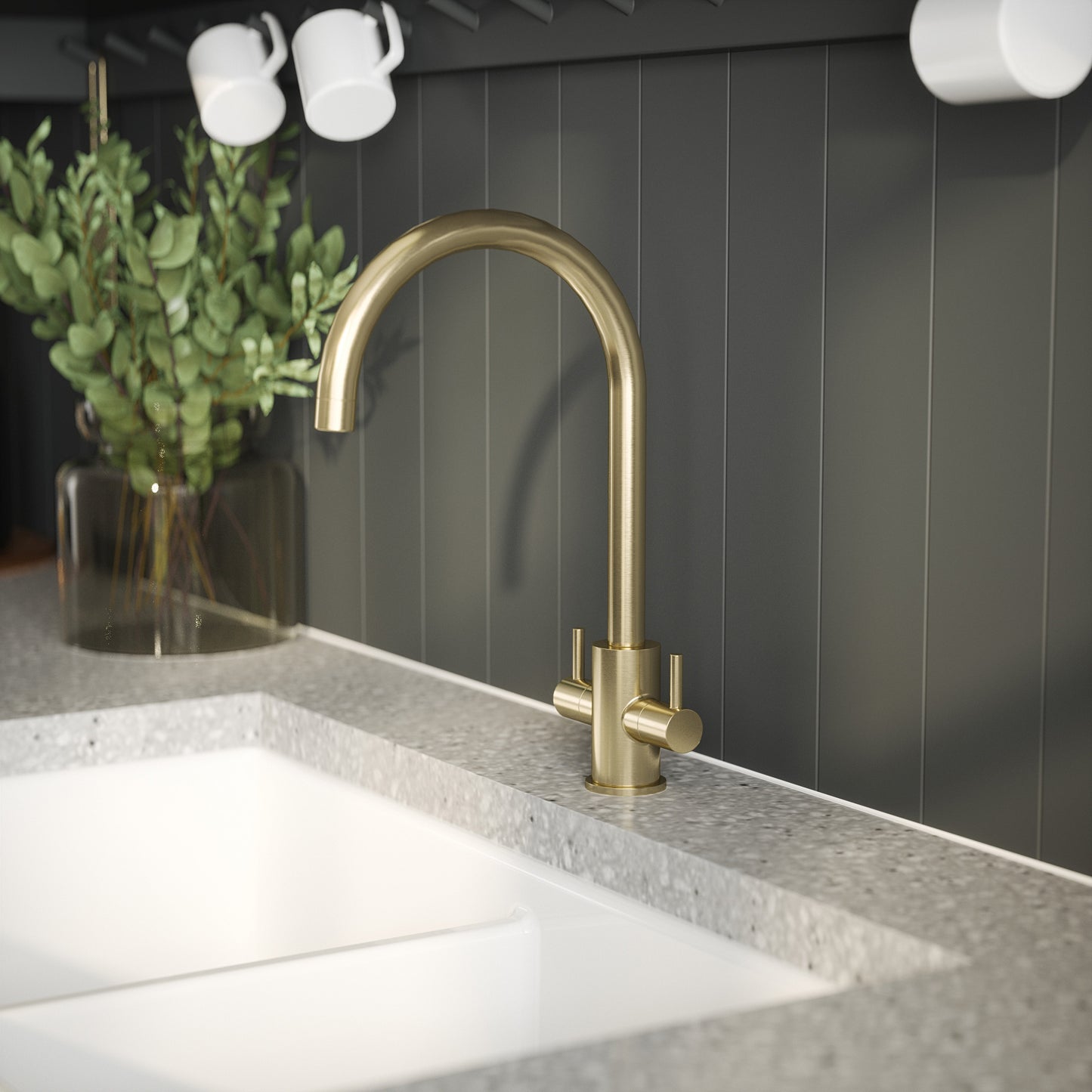 Nuie Lachen Mono Dual Lever Basin Tap