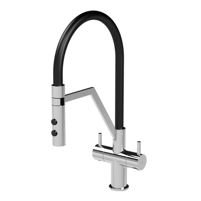 Nuie Ravi Mono Dual Lever Basin Tap