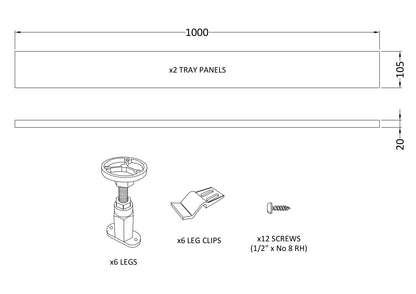 Nuie Leg Set & Plinth Kit