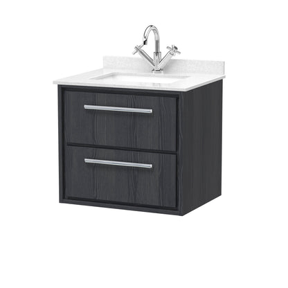 Hudson Reed Lille Wall Hung 2 Drawer Vanity with Basin/Worktop