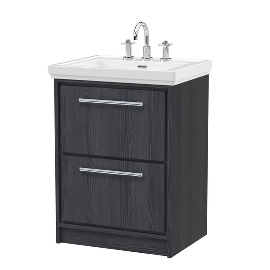 Hudson Reed Lille Floor Standing 2 Drawer Vanity with Basin/Worktop