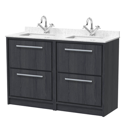 Hudson Reed Lille 1200mm Floor Standing 4 Drawer Vanity With worktop