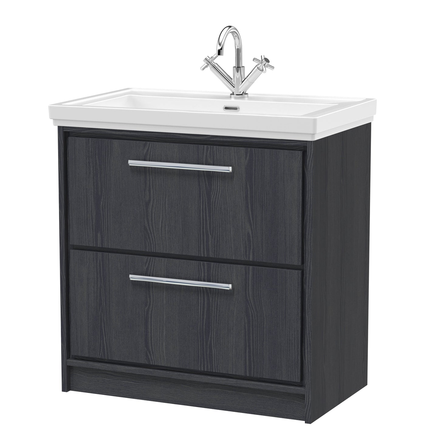 Hudson Reed Lille Floor Standing 2 Drawer Vanity with Basin/Worktop