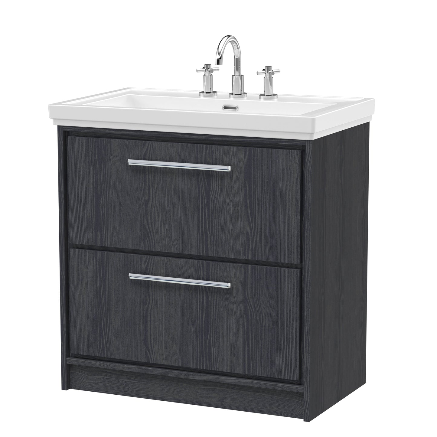 Hudson Reed Lille Floor Standing 2 Drawer Vanity with Basin/Worktop