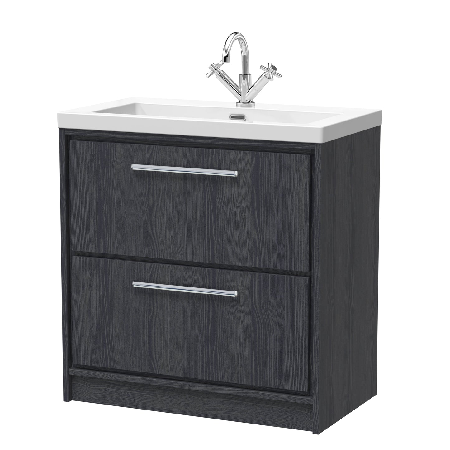 Hudson Reed Lille Floor Standing 2 Drawer Vanity with Basin/Worktop