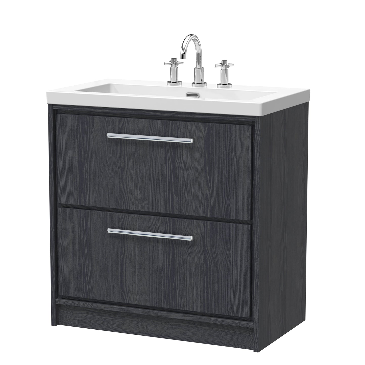 Hudson Reed Lille Floor Standing 2 Drawer Vanity with Basin/Worktop