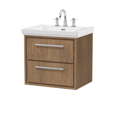 Hudson Reed Lille Wall Hung 2 Drawer Vanity with Basin/Worktop