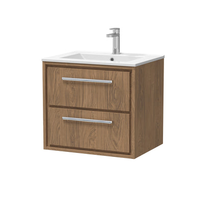 Hudson Reed Lille Wall Hung 2 Drawer Vanity with Basin/Worktop