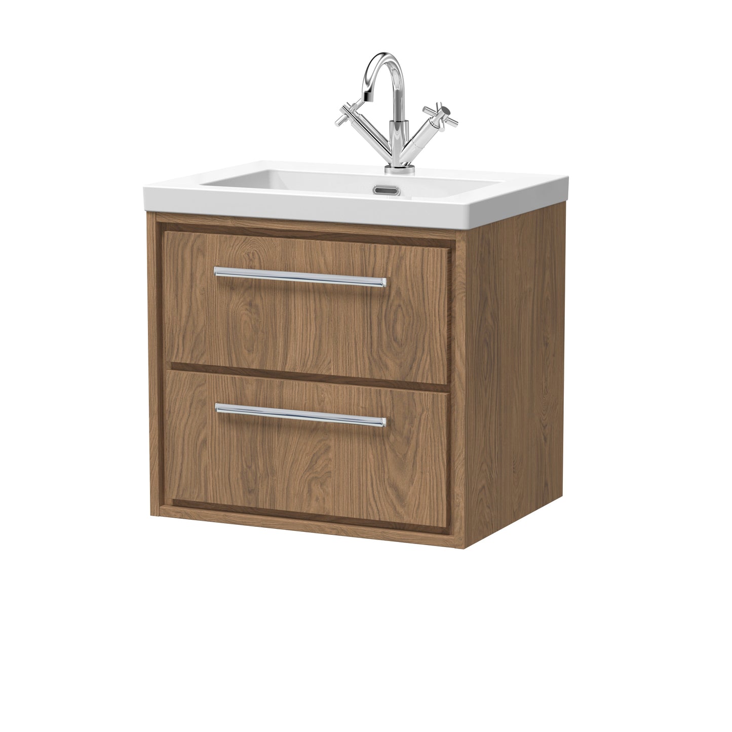 Hudson Reed Lille Wall Hung 2 Drawer Vanity with Basin/Worktop