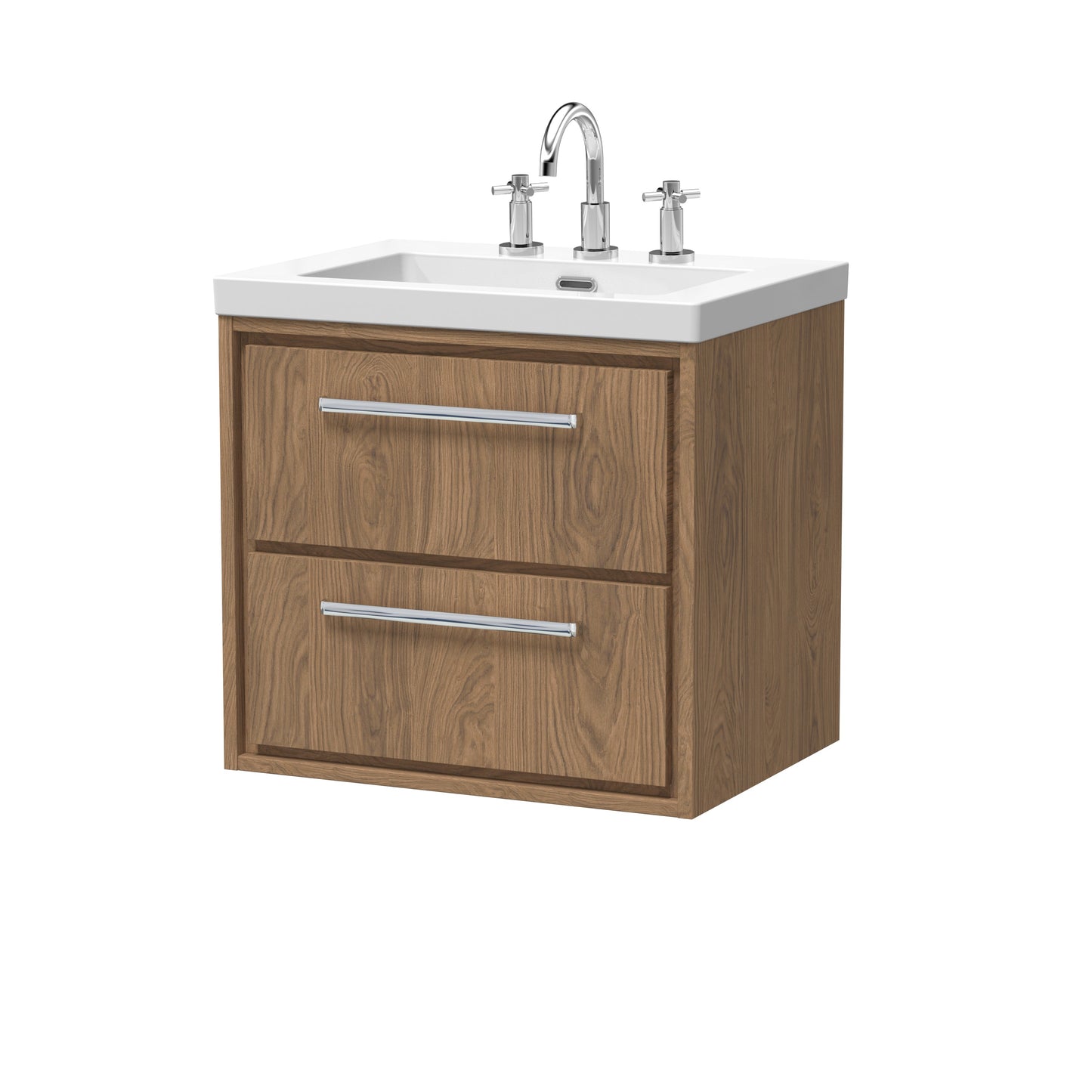 Hudson Reed Lille Wall Hung 2 Drawer Vanity with Basin/Worktop