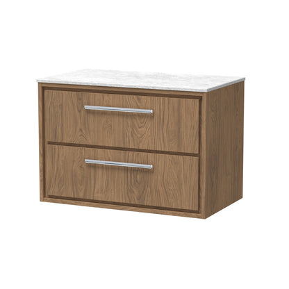 Hudson Reed Lille Wall Hung 2 Drawer Vanity with Basin/Worktop