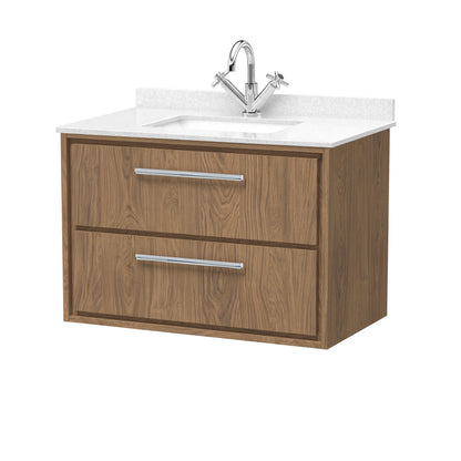 Hudson Reed Lille Wall Hung 2 Drawer Vanity with Basin/Worktop