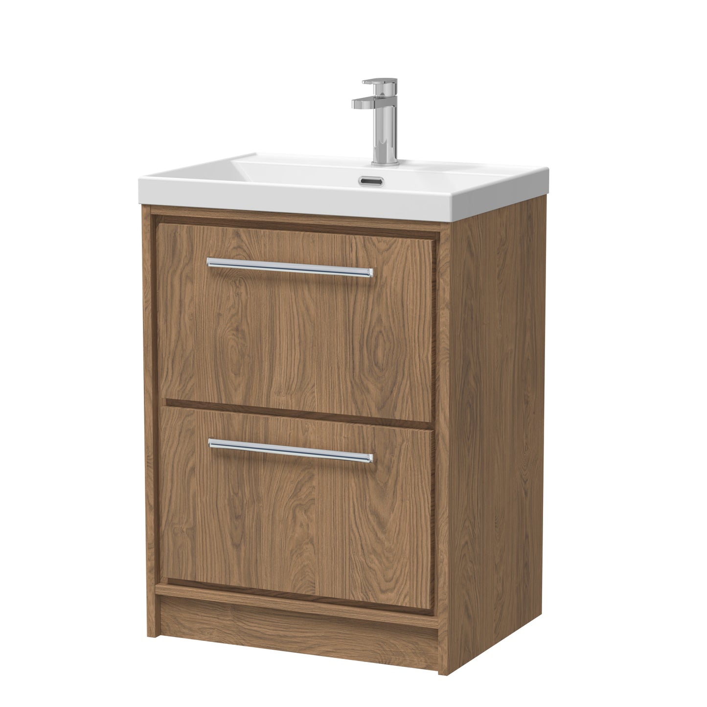 Hudson Reed Lille Floor Standing 2 Drawer Vanity with Basin/Worktop