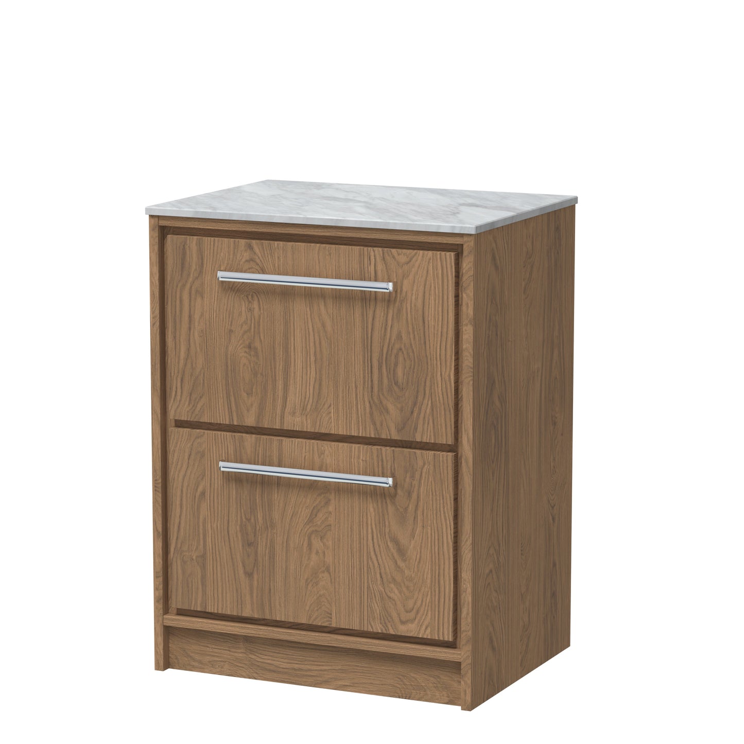 Hudson Reed Lille Floor Standing 2 Drawer Vanity with Basin/Worktop