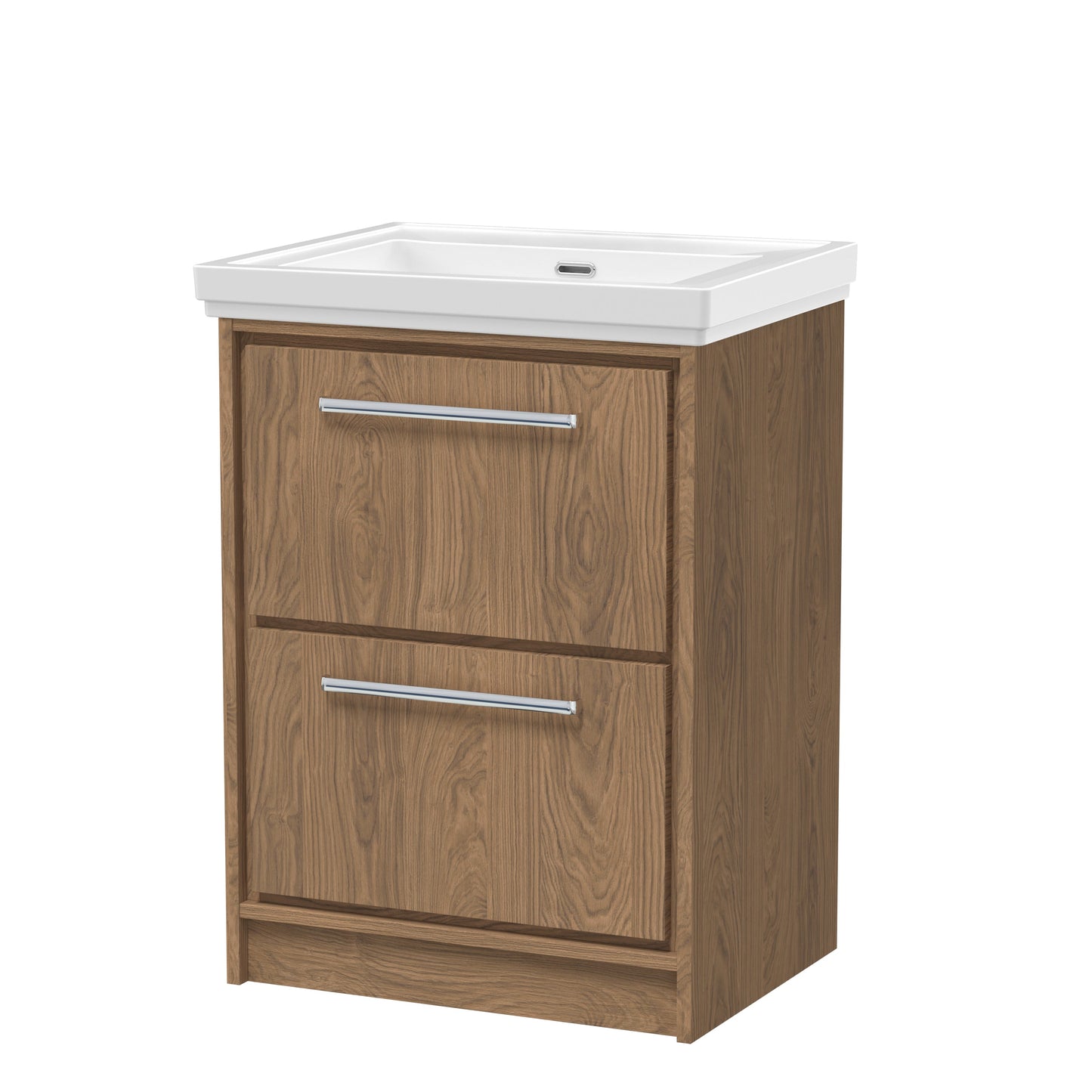 Hudson Reed Lille Floor Standing 2 Drawer Vanity with Basin/Worktop