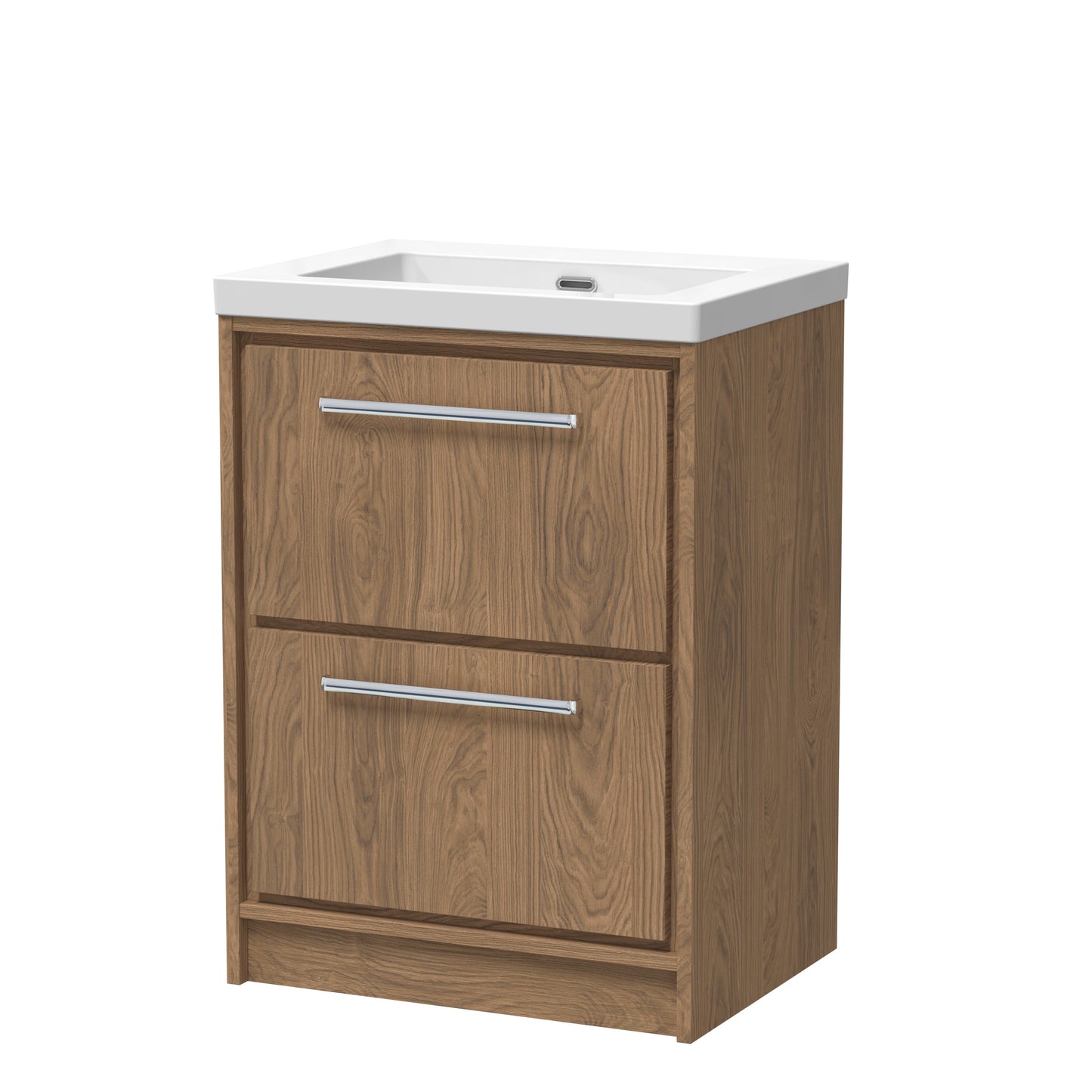 Hudson Reed Lille Floor Standing 2 Drawer Vanity with Basin/Worktop