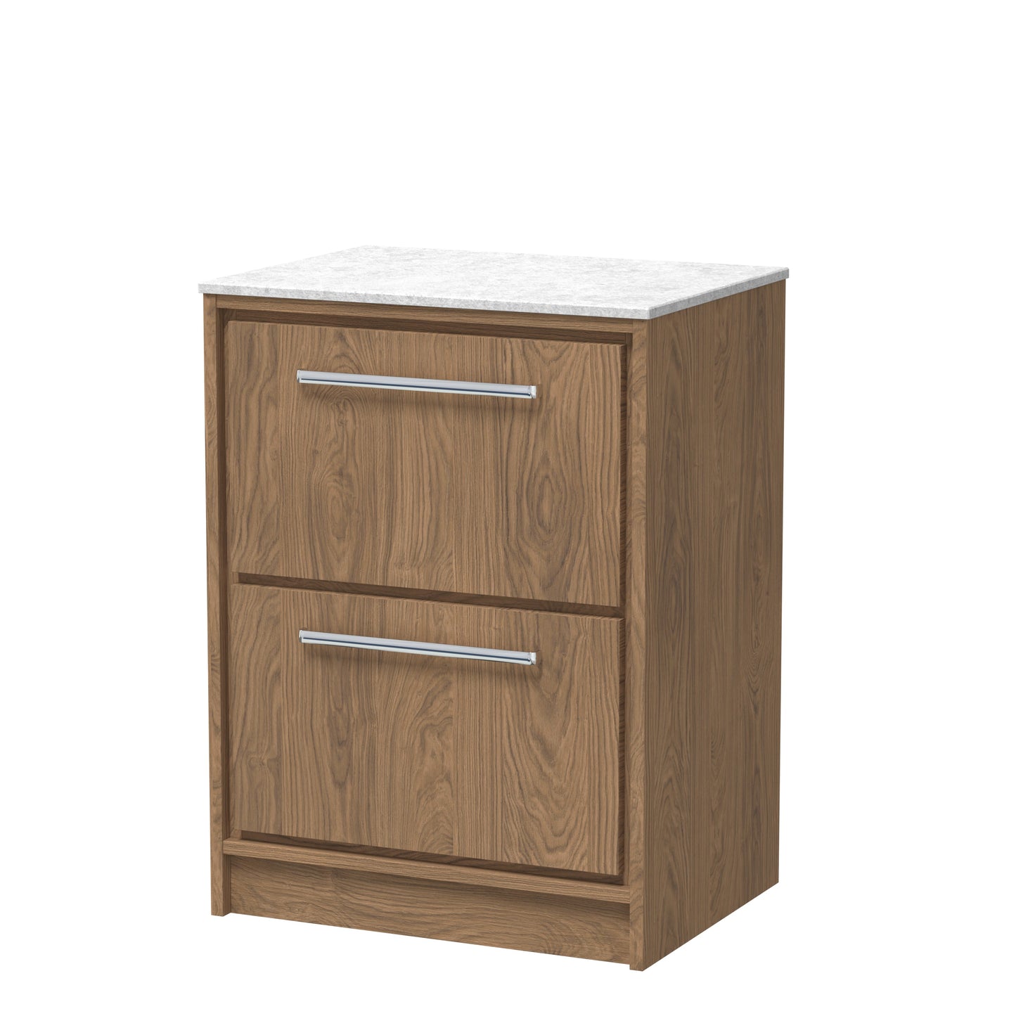 Hudson Reed Lille Floor Standing 2 Drawer Vanity with Basin/Worktop