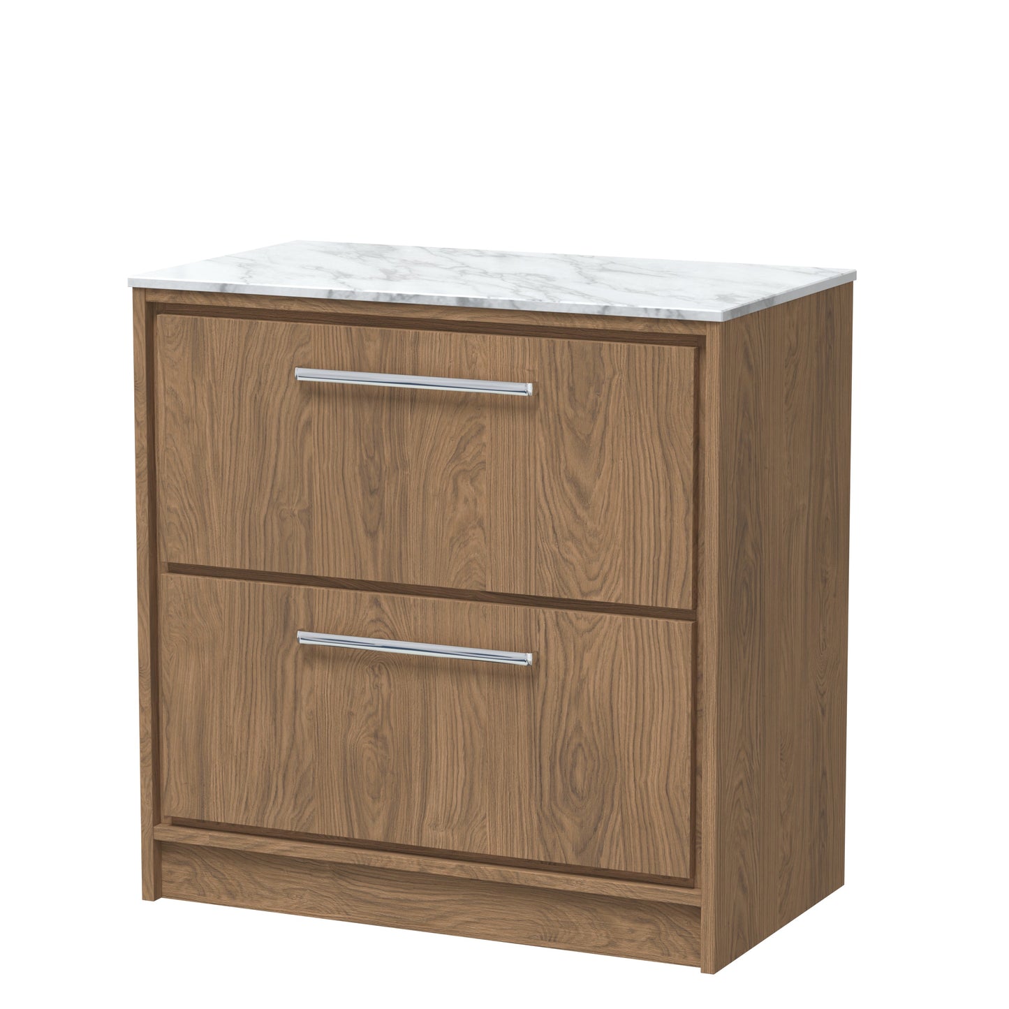 Hudson Reed Lille Floor Standing 2 Drawer Vanity with Basin/Worktop