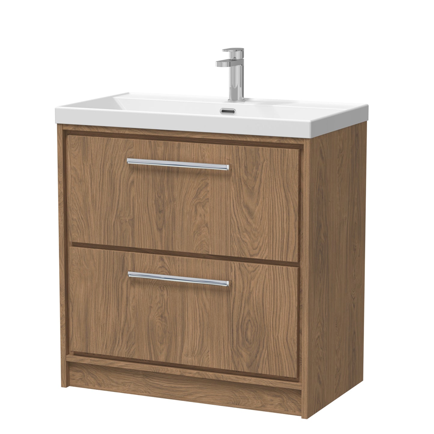 Hudson Reed Lille Floor Standing 2 Drawer Vanity with Basin/Worktop