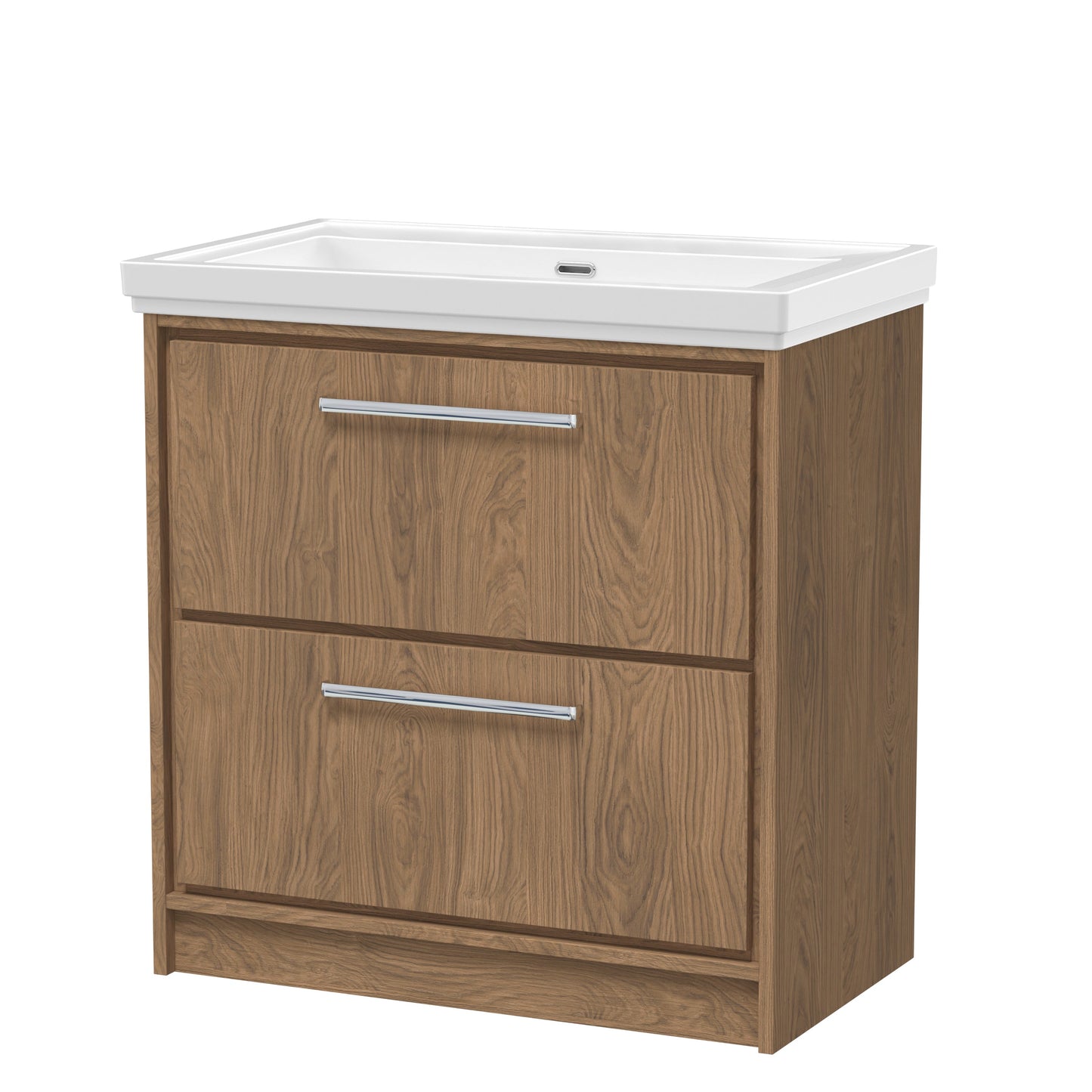 Hudson Reed Lille Floor Standing 2 Drawer Vanity with Basin/Worktop