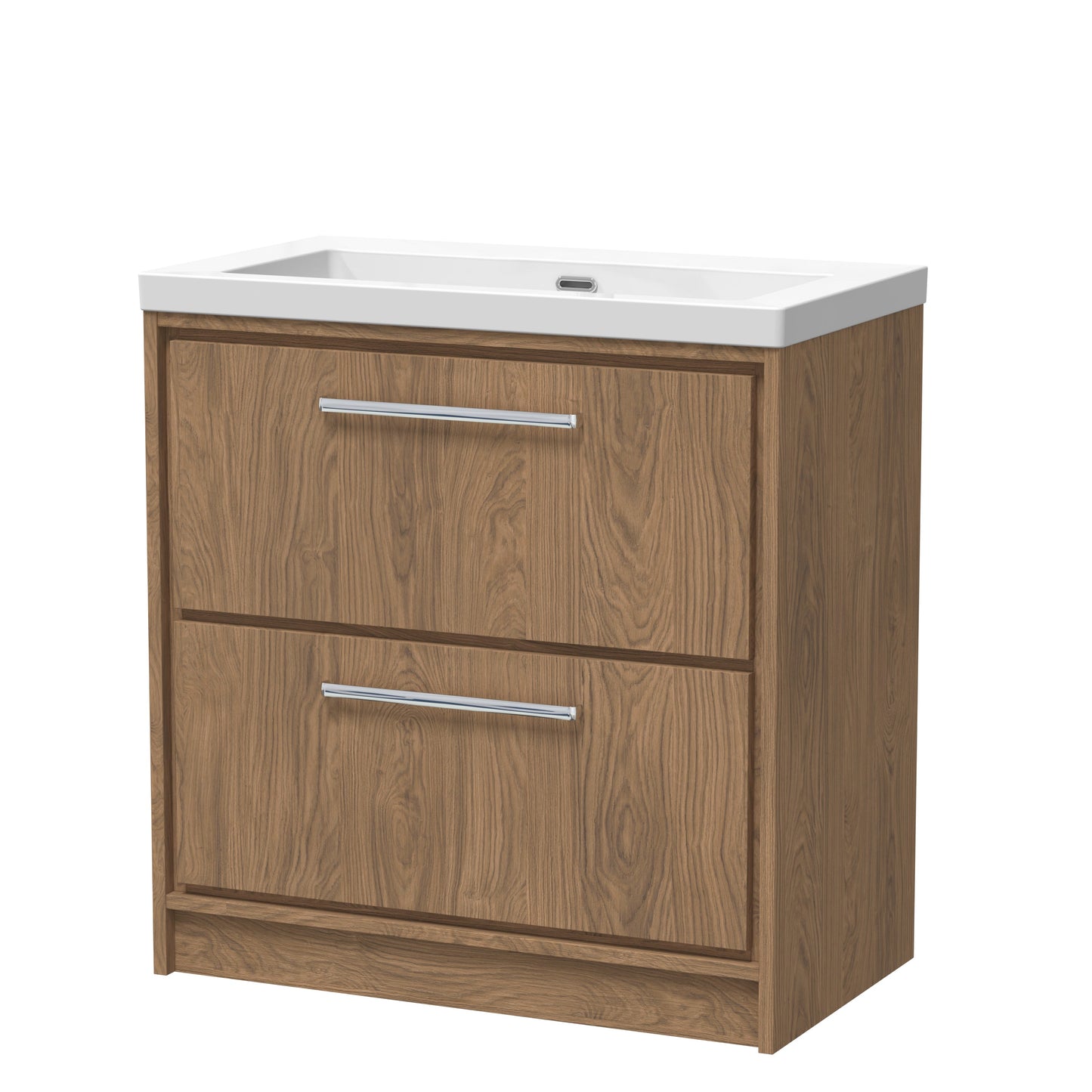 Hudson Reed Lille Floor Standing 2 Drawer Vanity with Basin/Worktop