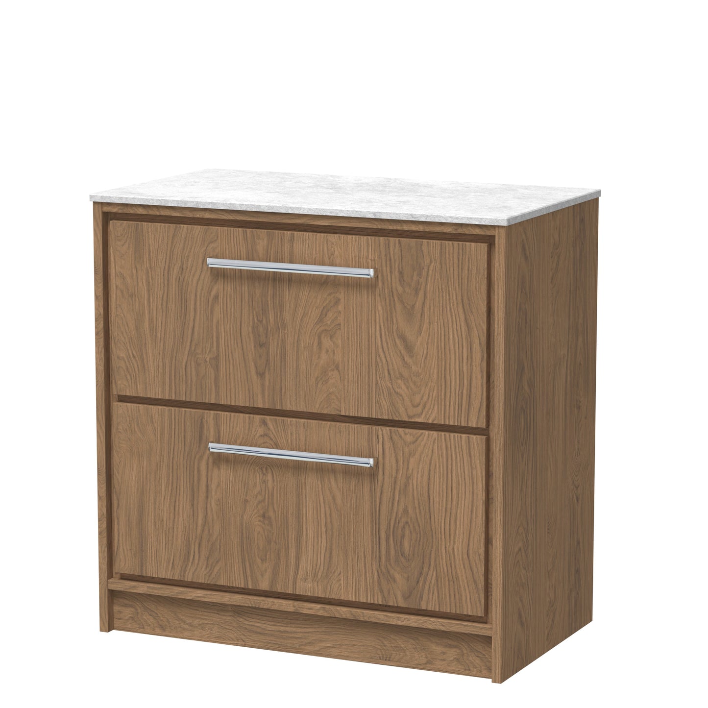 Hudson Reed Lille Floor Standing 2 Drawer Vanity with Basin/Worktop