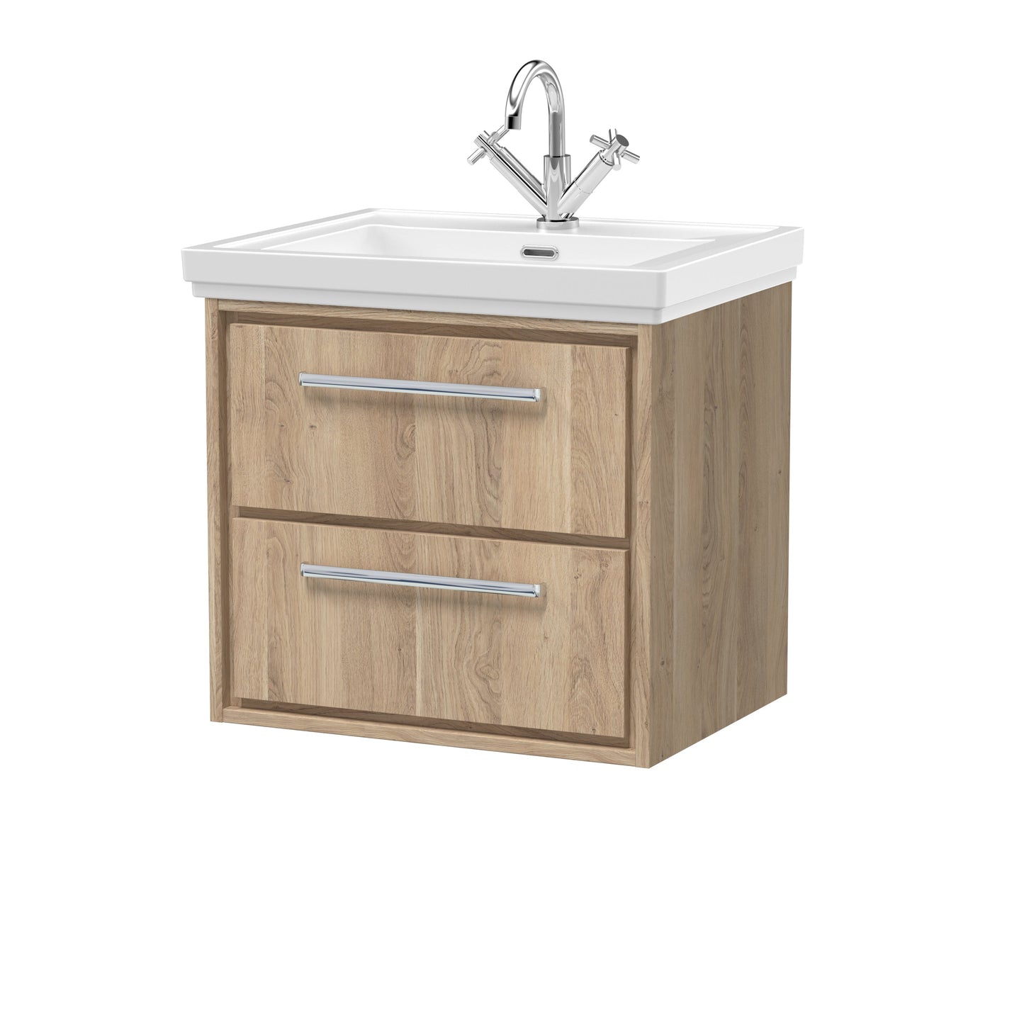 Hudson Reed Lille Wall Hung 2 Drawer Vanity with Basin/Worktop