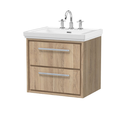 Hudson Reed Lille Wall Hung 2 Drawer Vanity with Basin/Worktop