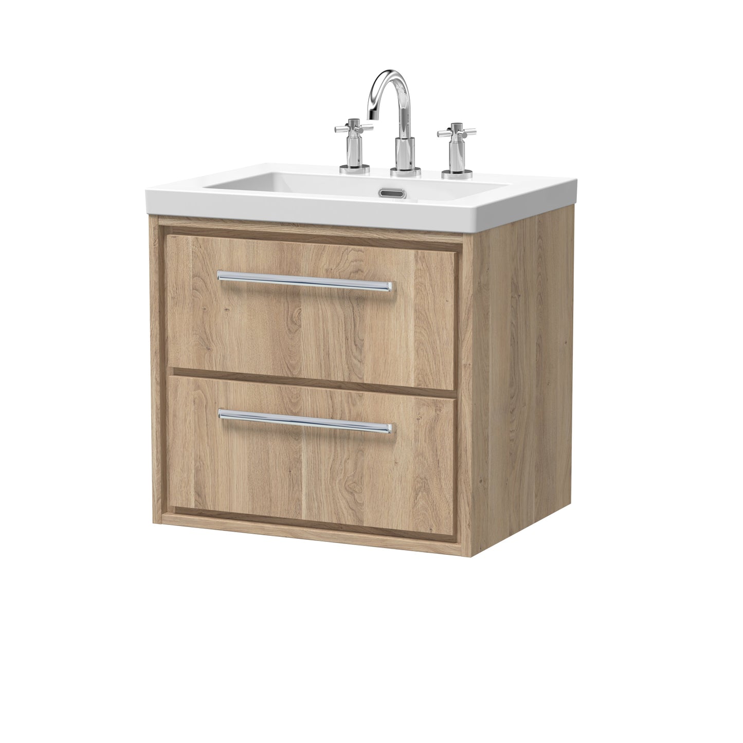 Hudson Reed Lille Wall Hung 2 Drawer Vanity with Basin/Worktop