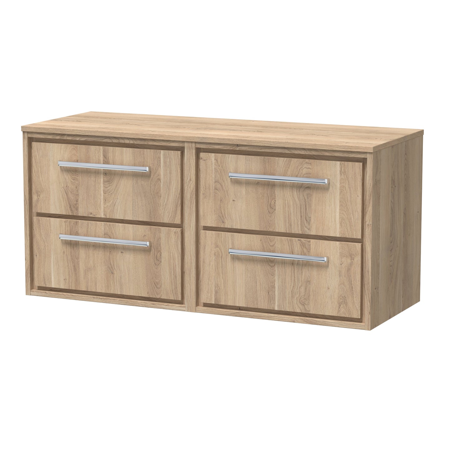 Hudson Reed Lille 1200mm Wall Hung 4 Drawer Vanity with wirktop