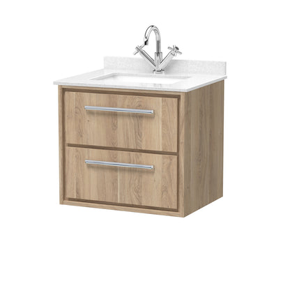 Hudson Reed Lille Wall Hung 2 Drawer Vanity with Basin/Worktop