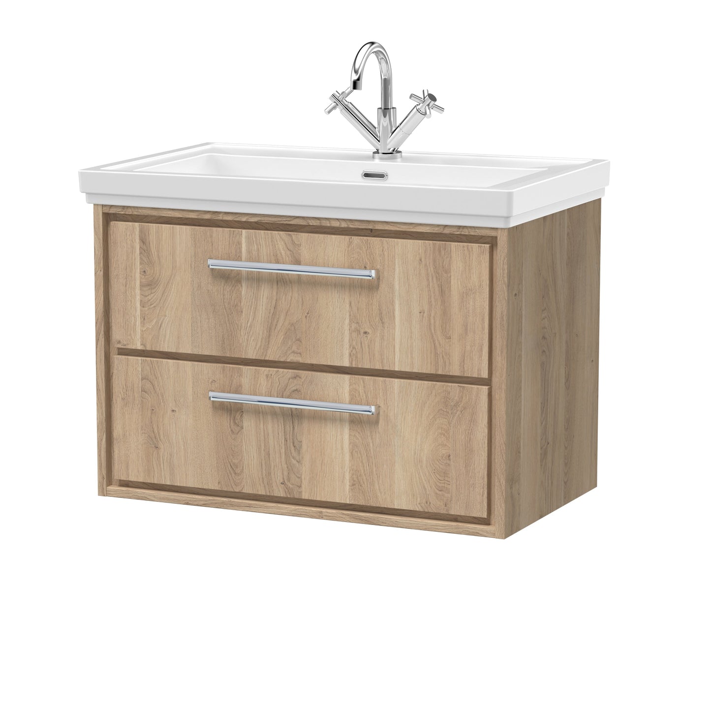 Hudson Reed Lille Wall Hung 2 Drawer Vanity with Basin/Worktop