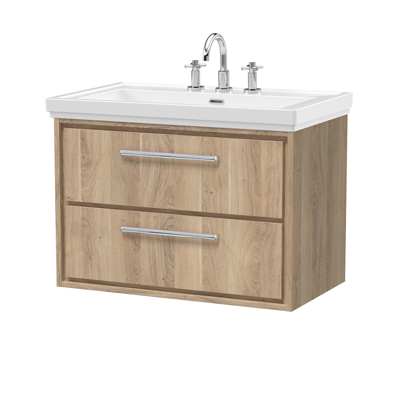 Hudson Reed Lille Wall Hung 2 Drawer Vanity with Basin/Worktop