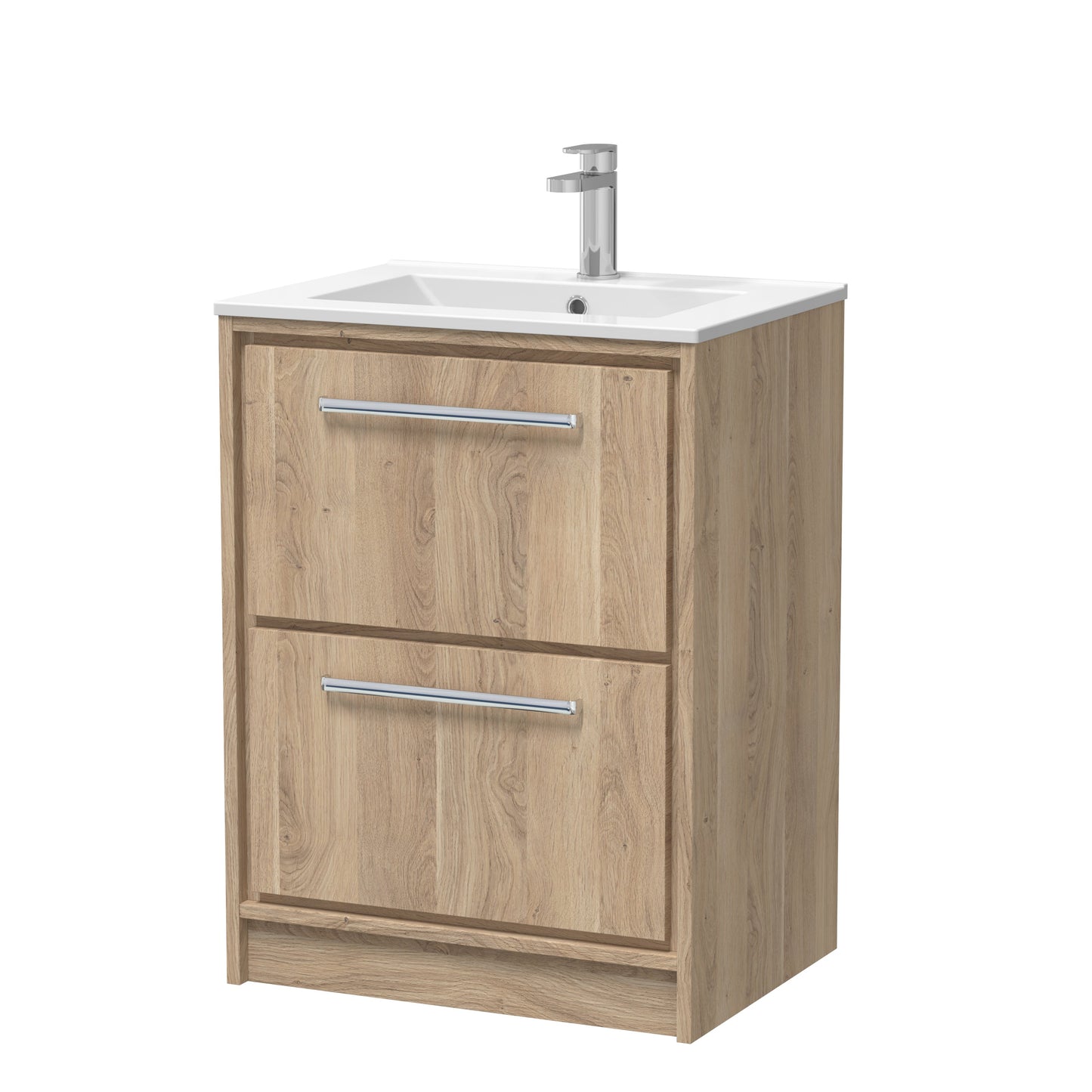 Hudson Reed Lille Floor Standing 2 Drawer Vanity with Basin/Worktop