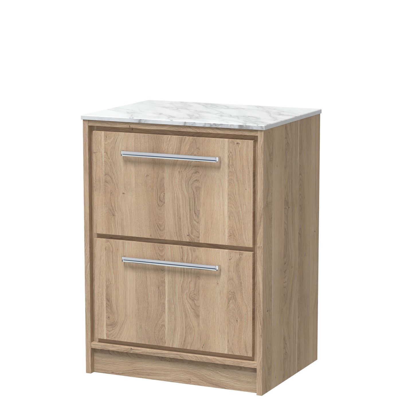 Hudson Reed Lille Floor Standing 2 Drawer Vanity with Basin/Worktop