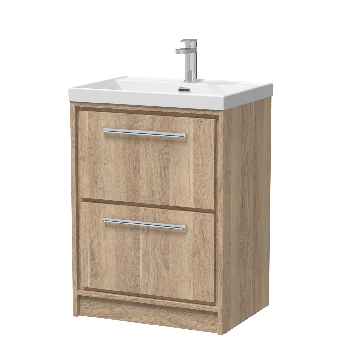 Hudson Reed Lille Floor Standing 2 Drawer Vanity with Basin/Worktop