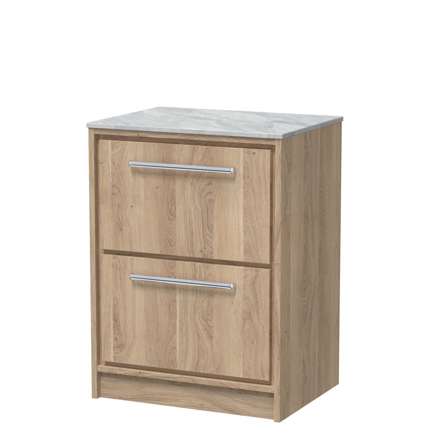 Hudson Reed Lille Floor Standing 2 Drawer Vanity with Basin/Worktop