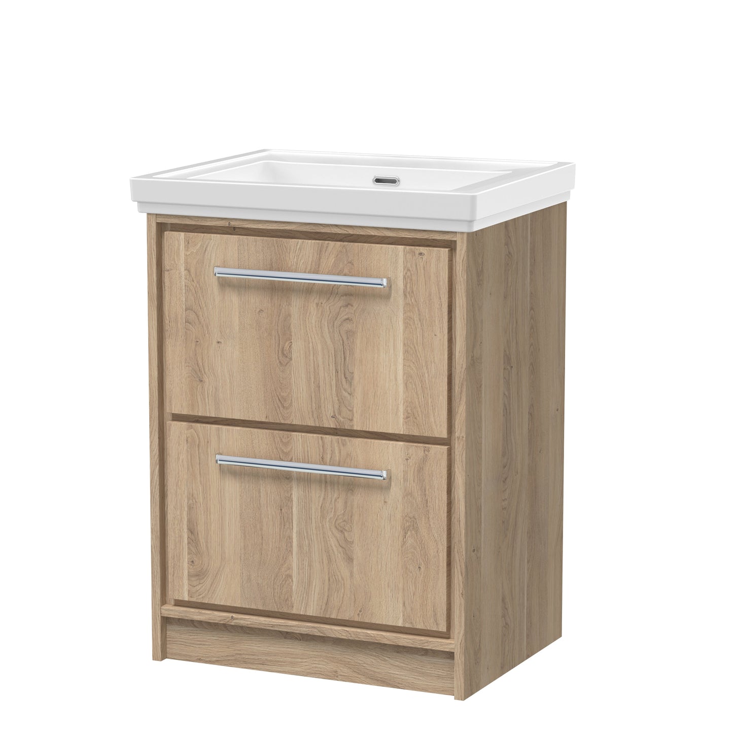 Hudson Reed Lille Floor Standing 2 Drawer Vanity with Basin/Worktop