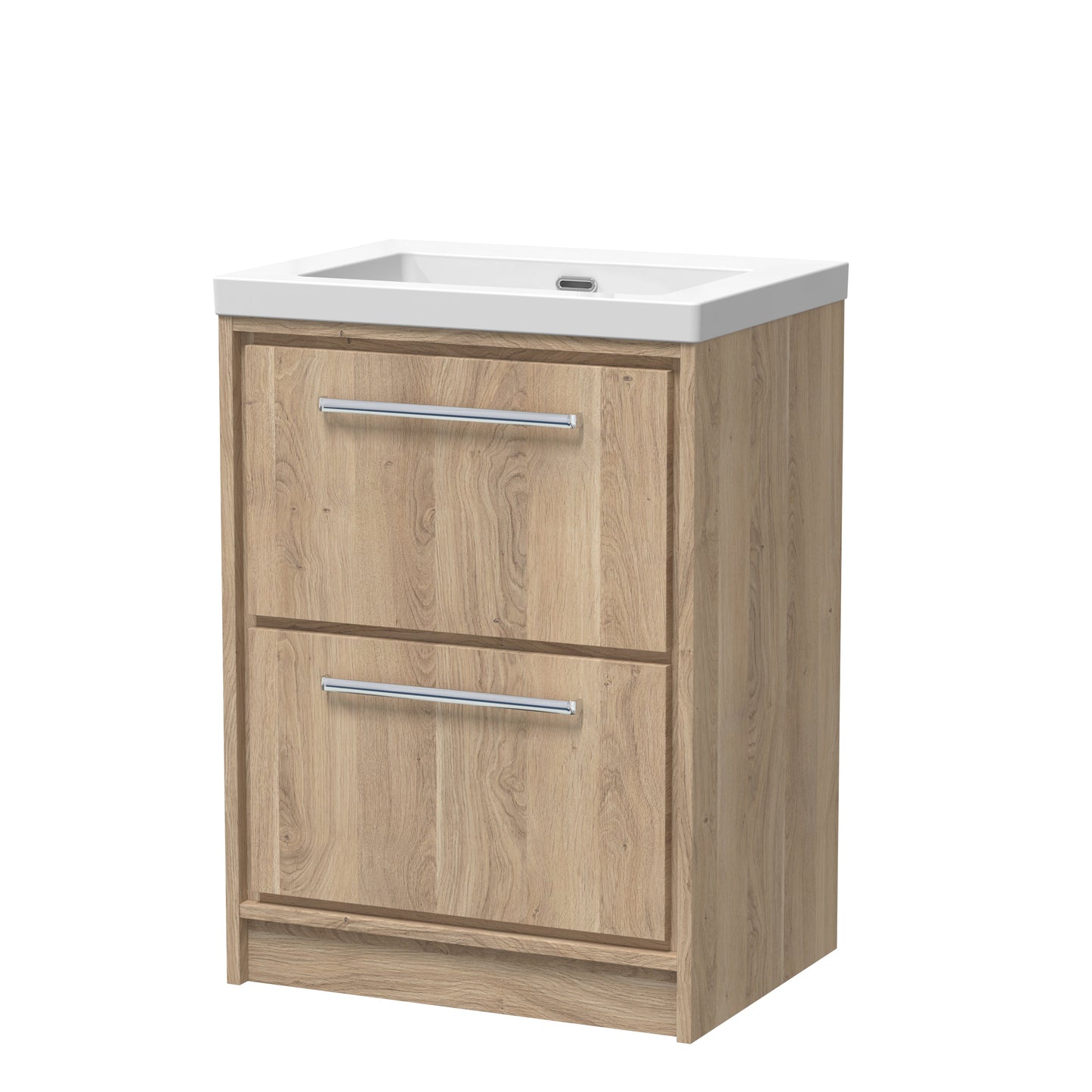 Hudson Reed Lille Floor Standing 2 Drawer Vanity with Basin/Worktop