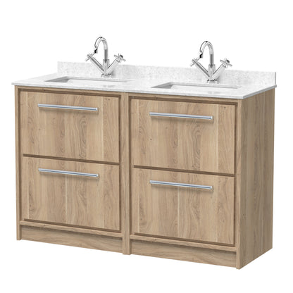 Hudson Reed Lille 1200mm Floor Standing 4 Drawer Vanity With worktop