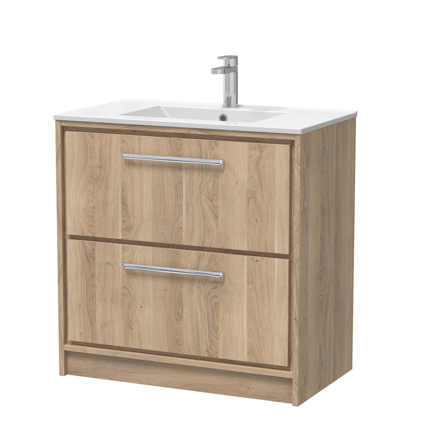 Hudson Reed Lille Floor Standing 2 Drawer Vanity with Basin/Worktop