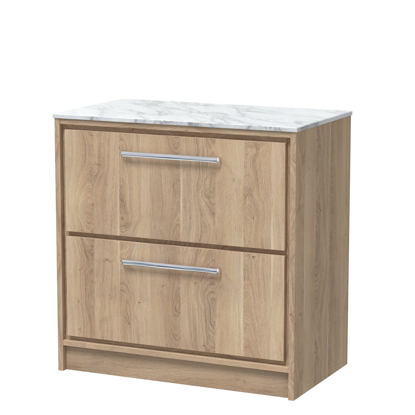 Hudson Reed Lille Floor Standing 2 Drawer Vanity with Basin/Worktop