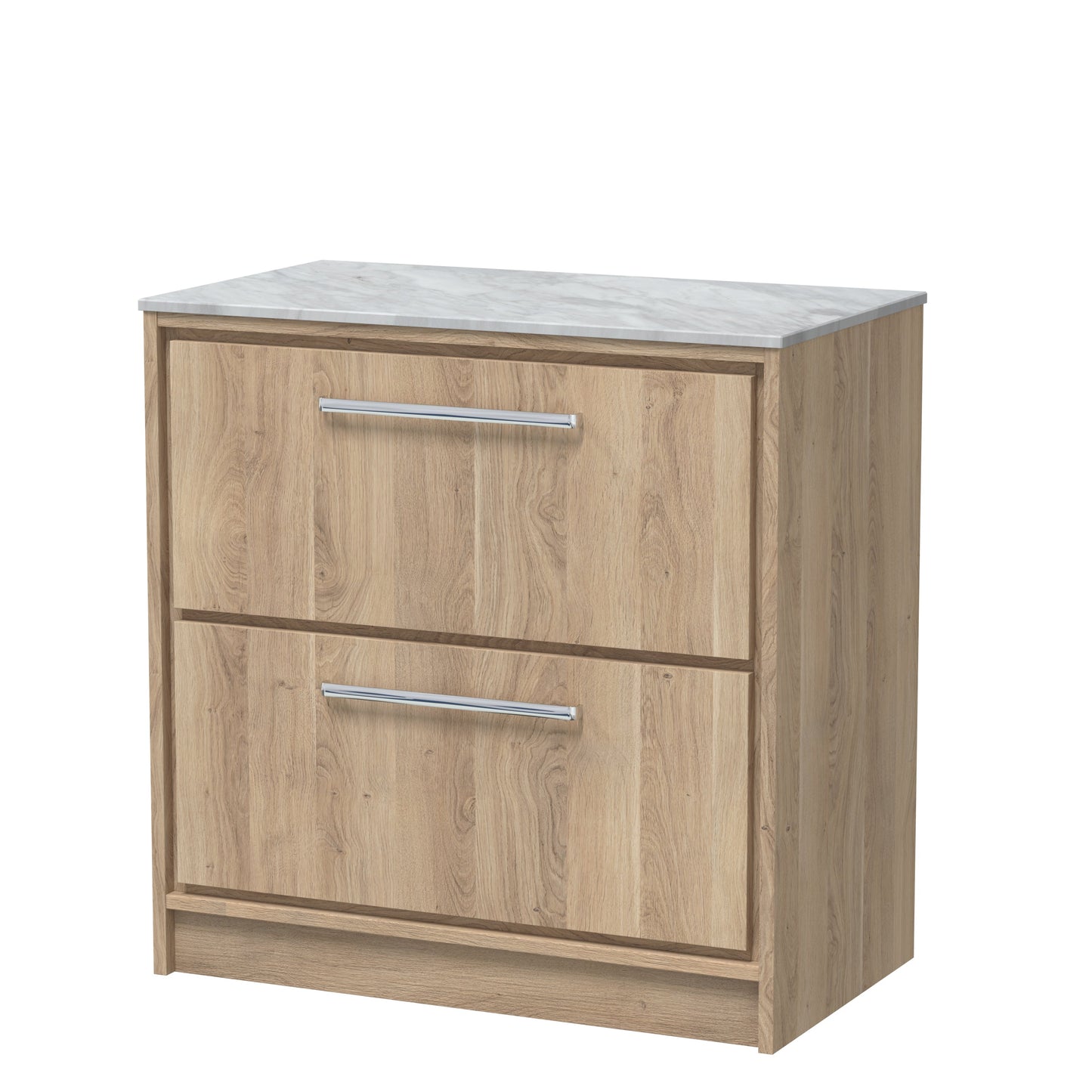 Hudson Reed Lille Floor Standing 2 Drawer Vanity with Basin/Worktop